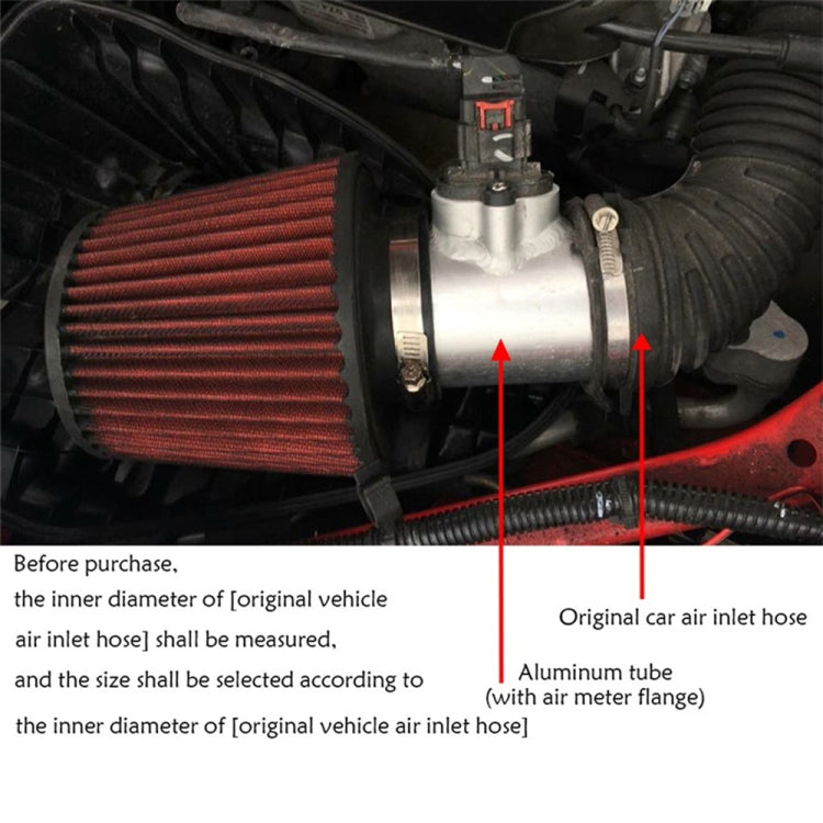 76mm XH-UN605 Car Modified Engine Air Flow Meter Flange Intake Sensor Base for Honda / Ford / Nissan - Air Intake System by PMC TechLife | Online Shopping South Africa | PMC TechLife