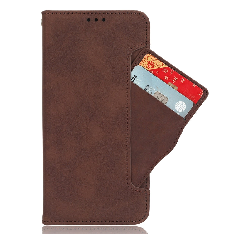 For ASUS ROG Phone 7 Skin Feel Calf Texture Card Slots Leather Phone Case(Brown) - ASUS Cases by PMC Jewellery | Online Shopping South Africa | PMC Jewellery