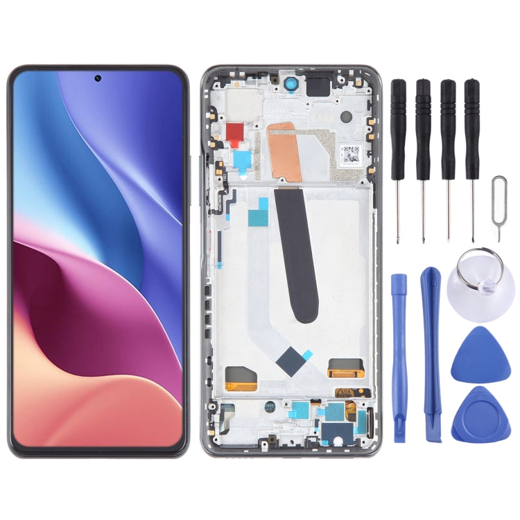 OLED LCD Screen For Xiaomi Redmi K40 Pro Digitizer Full Assembly with Frame(Black) - free shipping - PMC TechLife - Order now!