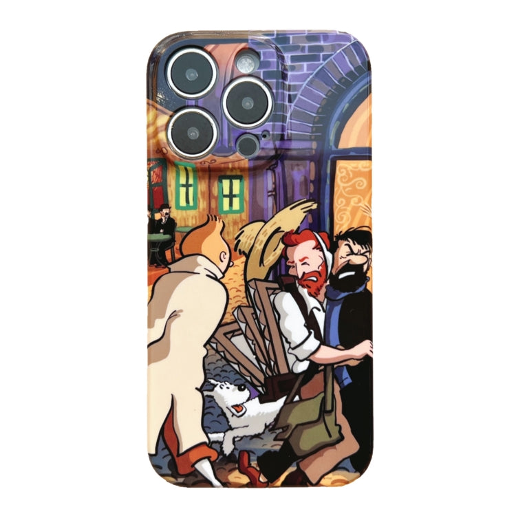 For iPhone 11 Pro Max Precise Hole Oil Painting Pattern PC Phone Case(Puppy) - iPhone 11 Pro Max Cases by PMC TechLife | Online Shopping South Africa | PMC TechLife