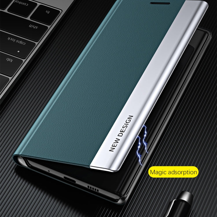 For Xiaomi Poco F5 Side Side Electroplated Magnetic Leather Phone Case(Red) - free shipping - PMC TechLife - Order now!