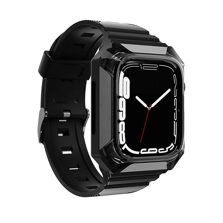 Armor Case Integrated TPU Watch Band For Apple Watch 4 40mm(Black) - Watch Bands by PMC TechLife | Online Shopping South Africa | PMC TechLife