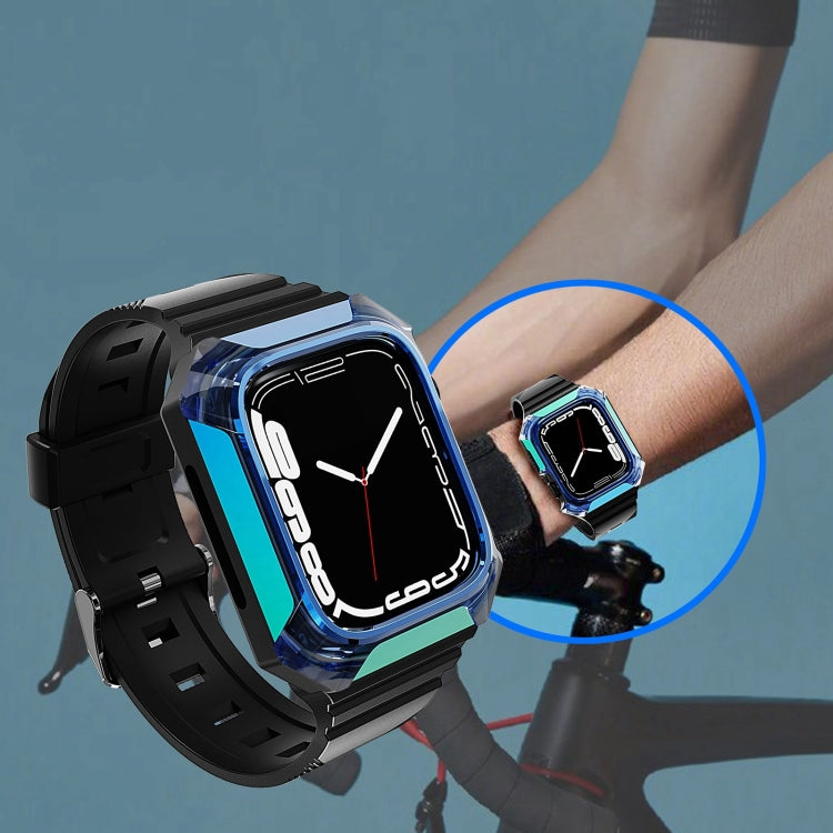 Armor Case Integrated TPU Watch Band For Apple Watch 5 40mm(Black) - Watch Bands by PMC TechLife | Online Shopping South Africa | PMC TechLife