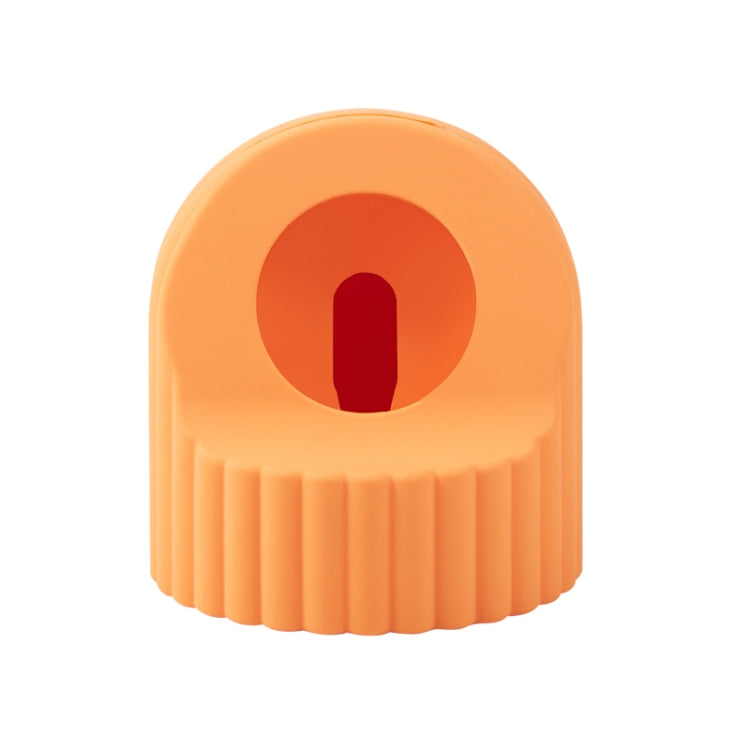 For Apple Watch Wave Pattern Silicone Watch Charging Stand(Orange) - Charger / Holder by PMC TechLife | Online Shopping South Africa | PMC TechLife
