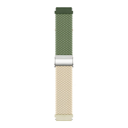 22mm Buckle Braided Nylon Watch Band(Cactus Starlight) - 22mm Bands by PMC Jewellery | Online Shopping South Africa | PMC Jewellery