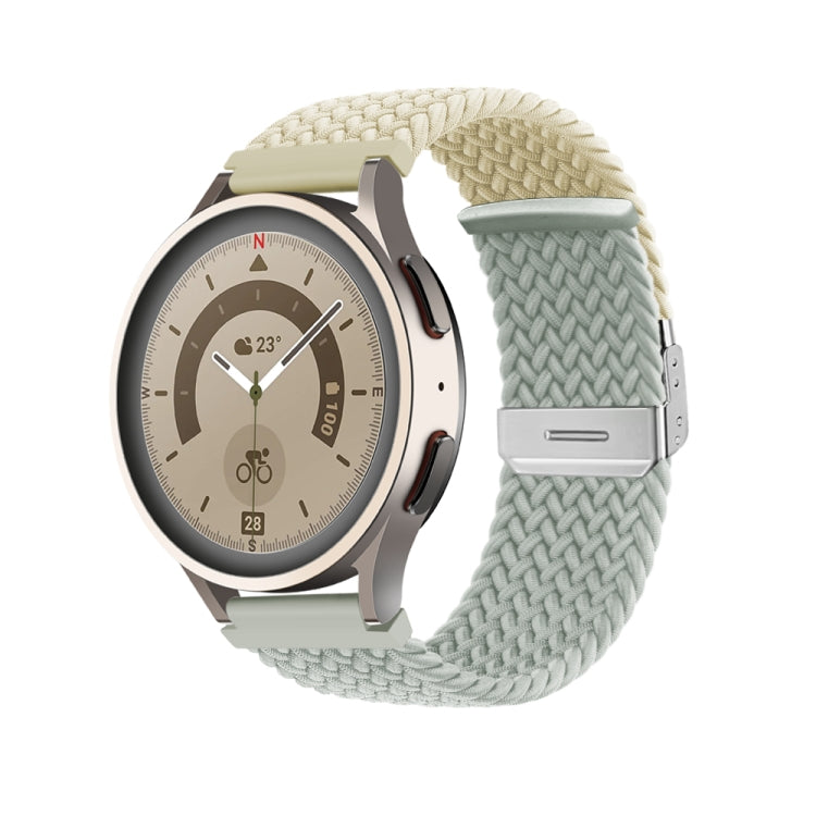22mm Buckle Braided Nylon Watch Band(Starlight Grey) - 22mm Bands by PMC TechLife | Online Shopping South Africa | PMC TechLife