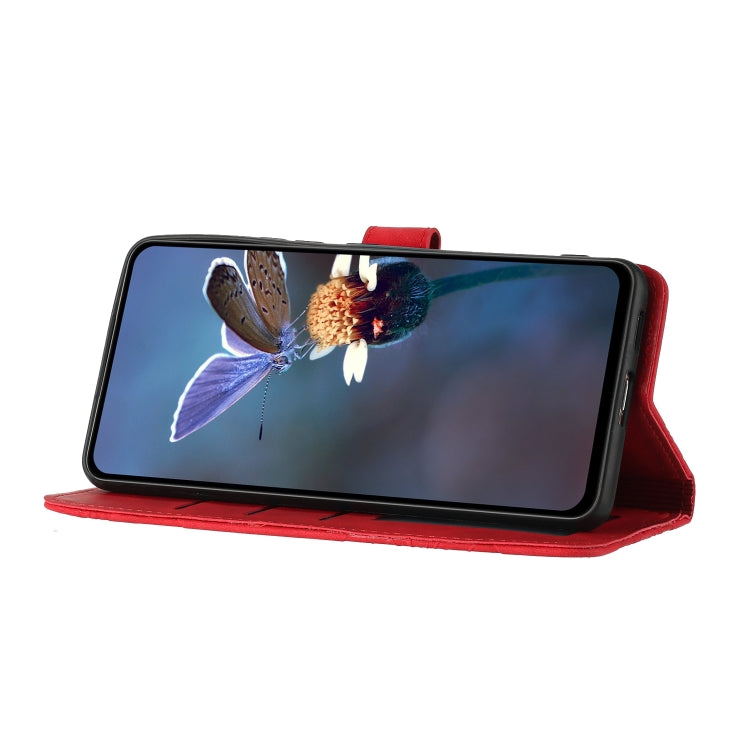 For Xiaomi Redmi Note 12S Flower Embossing Pattern Leather Phone Case(Red) - free shipping - PMC TechLife - Order now!