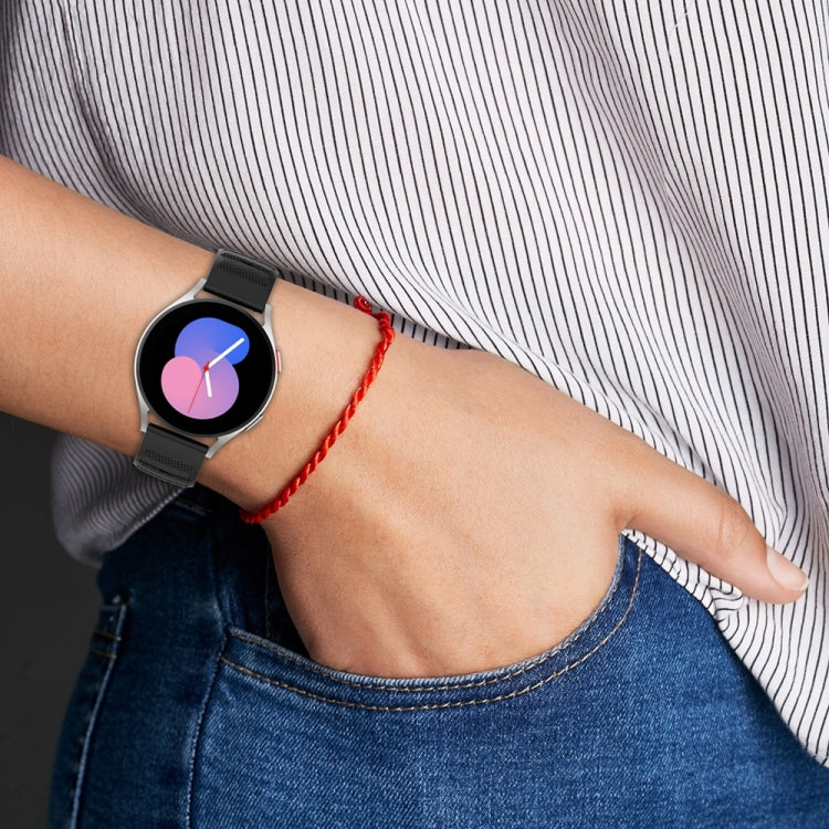 22mm Universal Dots Pattern Silicone Replacement Watch Band(Purple) - 22mm Bands by PMC TechLife | Online Shopping South Africa | PMC TechLife