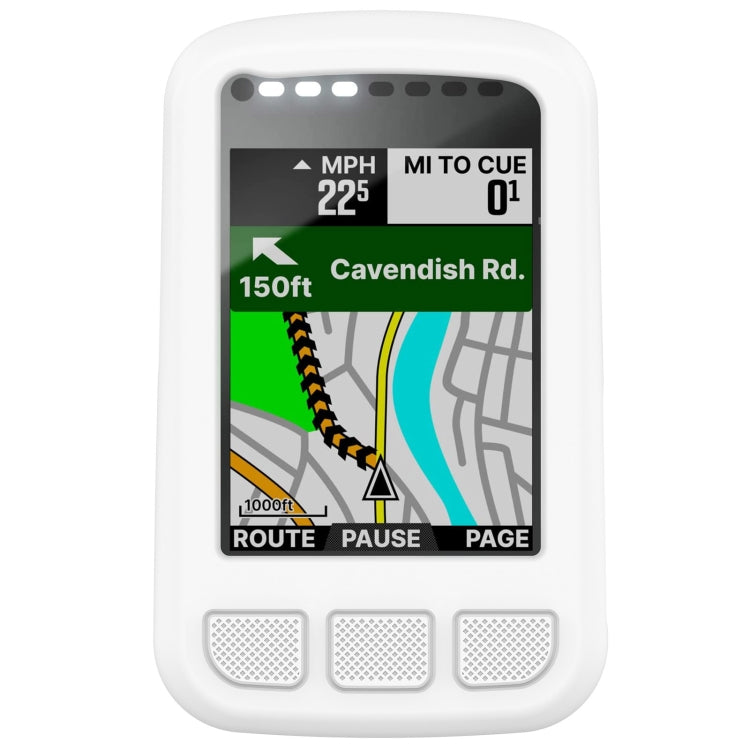 For Wahoo Elemnt Bolt V2 WFCC5 Stopwatch Silicone Protective Case(White) - Watch Case by PMC TechLife | Online Shopping South Africa | PMC TechLife