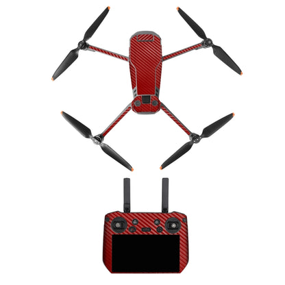 For DJI Mavic 3 Pro / RC Pro Sunnylife Drone Body Remote Control Decorative Stickers Set(Red Grain) - Stickers by Sunnylife | Online Shopping South Africa | PMC Jewellery