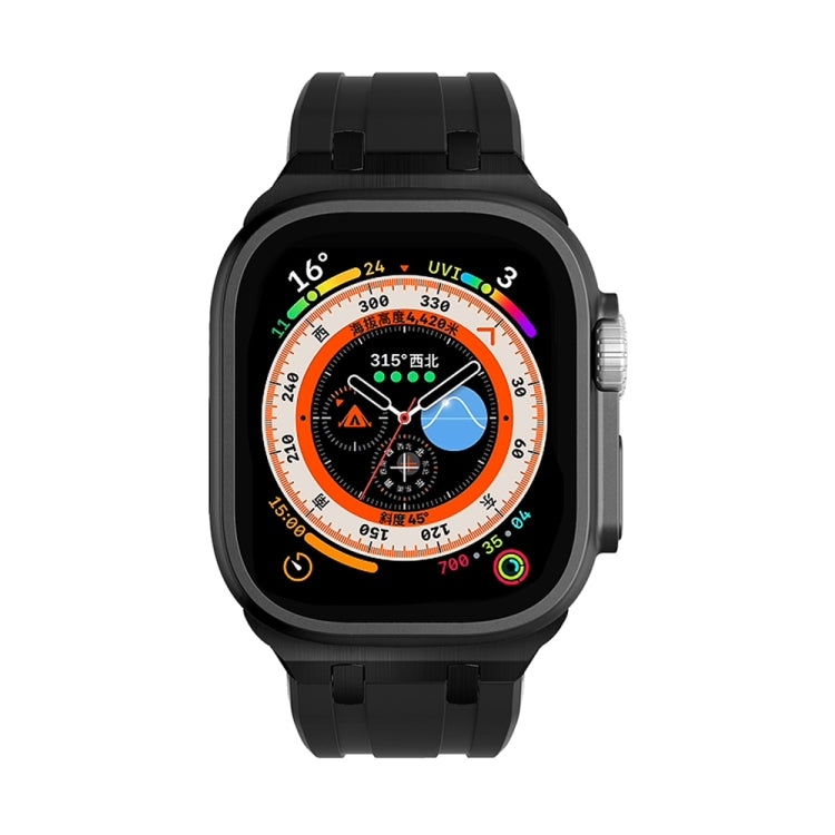 AP Silicone Watch Band For Apple Watch 5 40mm(Black Black) - Watch Bands by PMC TechLife | Online Shopping South Africa | PMC TechLife