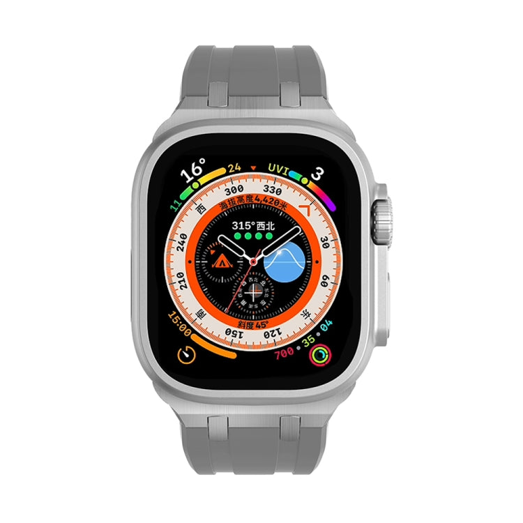 AP Silicone Watch Band For Apple Watch 5 40mm(Silver Grey) - Watch Bands by PMC TechLife | Online Shopping South Africa | PMC TechLife