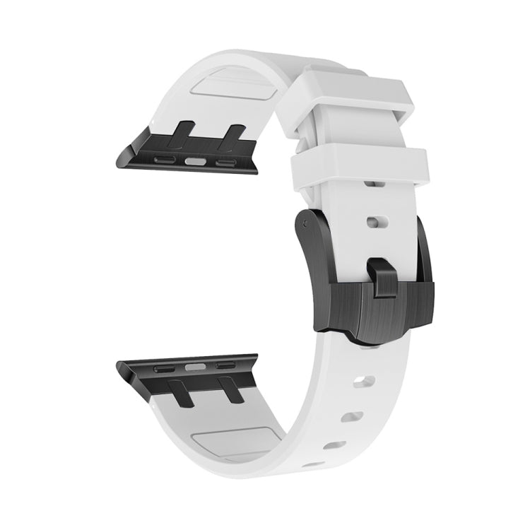 AP Silicone Watch Band For Apple Watch 2 38mm(Black White) - Watch Bands by PMC TechLife | Online Shopping South Africa | PMC TechLife
