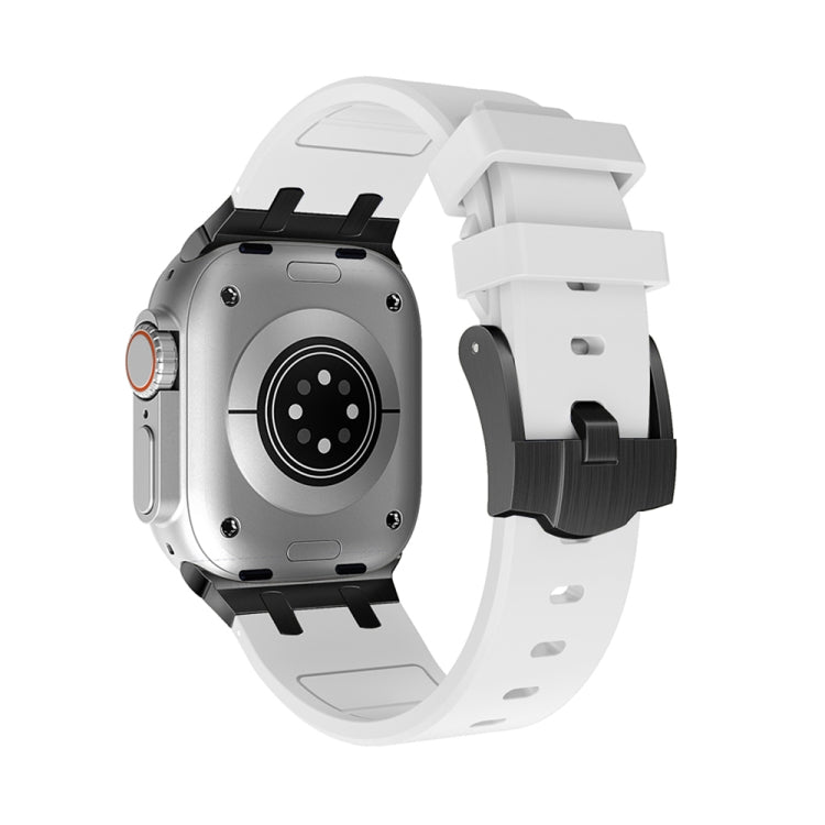 AP Silicone Watch Band For Apple Watch 2 38mm(Black White) - Watch Bands by PMC TechLife | Online Shopping South Africa | PMC TechLife