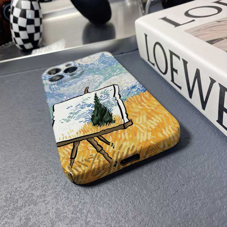 For iPhone 11 Precise Hole Oil Painting Pattern PC Phone Case(Landscape Painting) - iPhone 11 Cases by PMC TechLife | Online Shopping South Africa | PMC TechLife