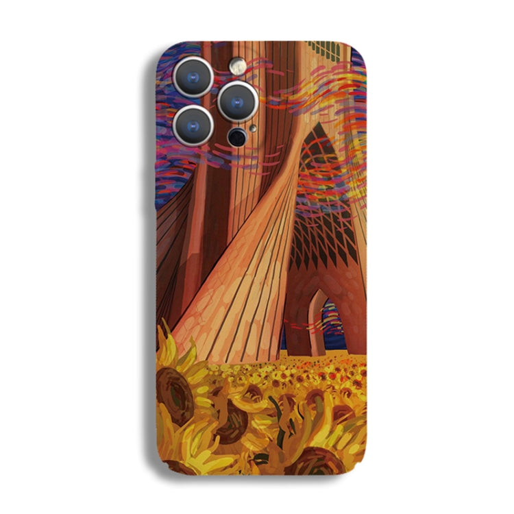 For iPhone SE 2022 / 2020 / 8 / 7 Precise Hole Oil Painting Pattern PC Phone Case(Architectural Painting) - iPhone SE 2022 / 2020 / 8 / 7 Cases by PMC TechLife | Online Shopping South Africa | PMC TechLife