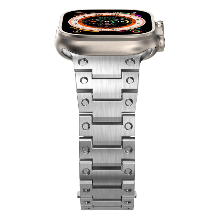 Double Rows Metal Watch Band For Apple Watch 3 42mm(Silver) - Watch Bands by PMC TechLife | Online Shopping South Africa | PMC TechLife