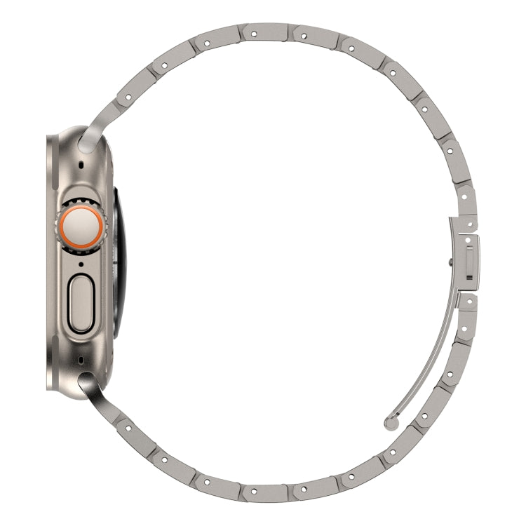 Double Rows Metal Watch Band For Apple Watch 2 42mm(Titanium) - Watch Bands by PMC TechLife | Online Shopping South Africa | PMC TechLife