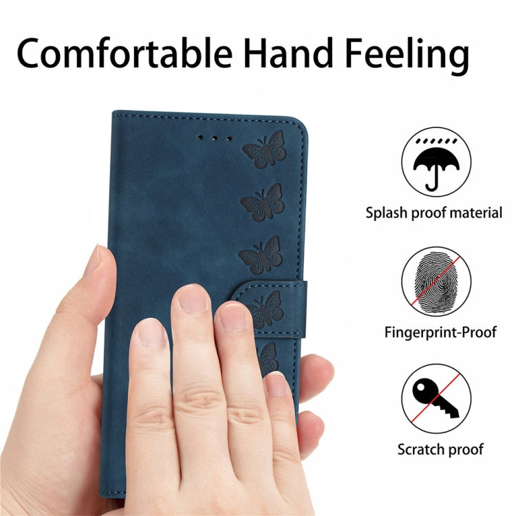 For Xiaomi 12 Pro Seven Butterflies Embossed Leather Phone Case(Blue) - free shipping - PMC TechLife - Order now!