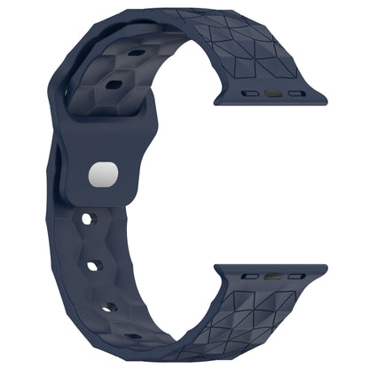 Football Texture Silicone Watch Band For Apple Watch 5 40mm(Midnight Blue) - Watch Bands by PMC Jewellery | Online Shopping South Africa | PMC Jewellery