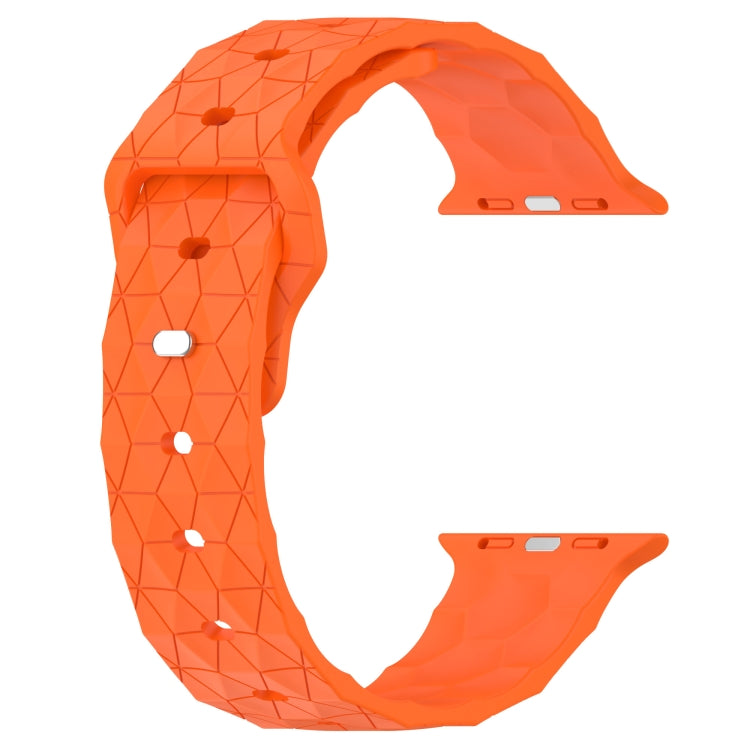 Football Texture Silicone Watch Band For Apple Watch 2 38mm(Orange) - Watch Bands by PMC Jewellery | Online Shopping South Africa | PMC Jewellery