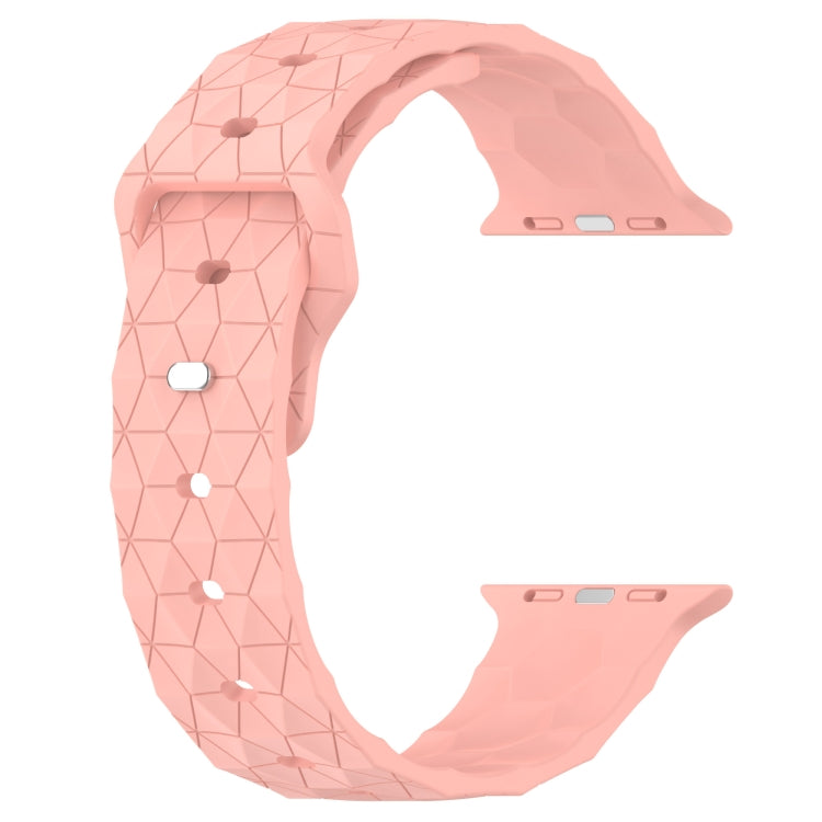 Football Texture Silicone Watch Band For Apple Watch 2 42mm(Pink) - Watch Bands by PMC Jewellery | Online Shopping South Africa | PMC Jewellery