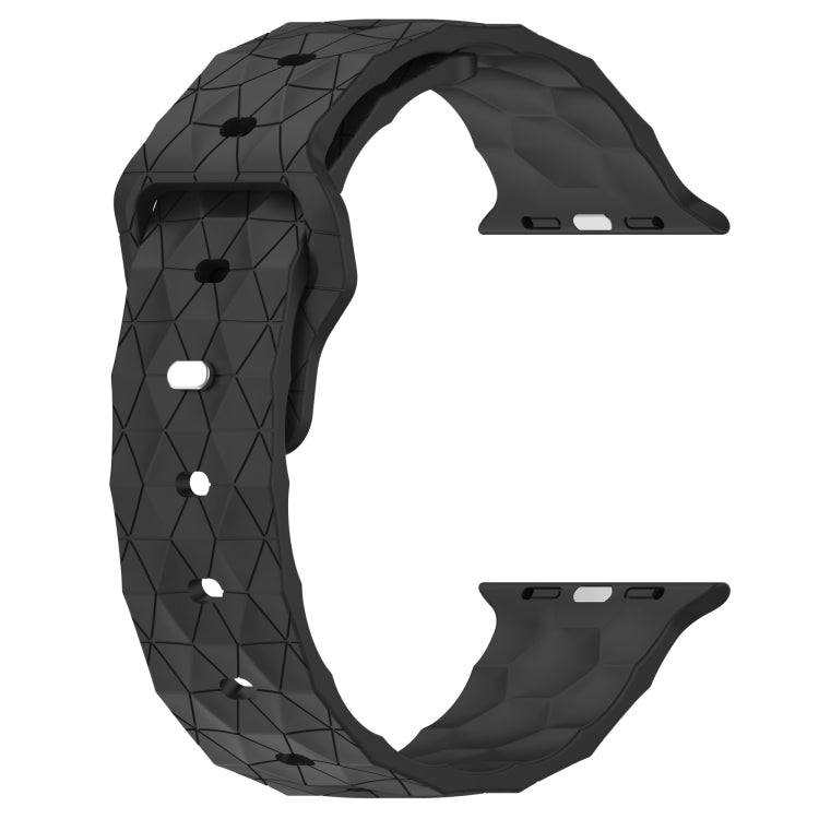Football Texture Silicone Watch Band For Apple Watch 38mm(Dark Grey) - Watch Bands by PMC TechLife | Online Shopping South Africa | PMC TechLife