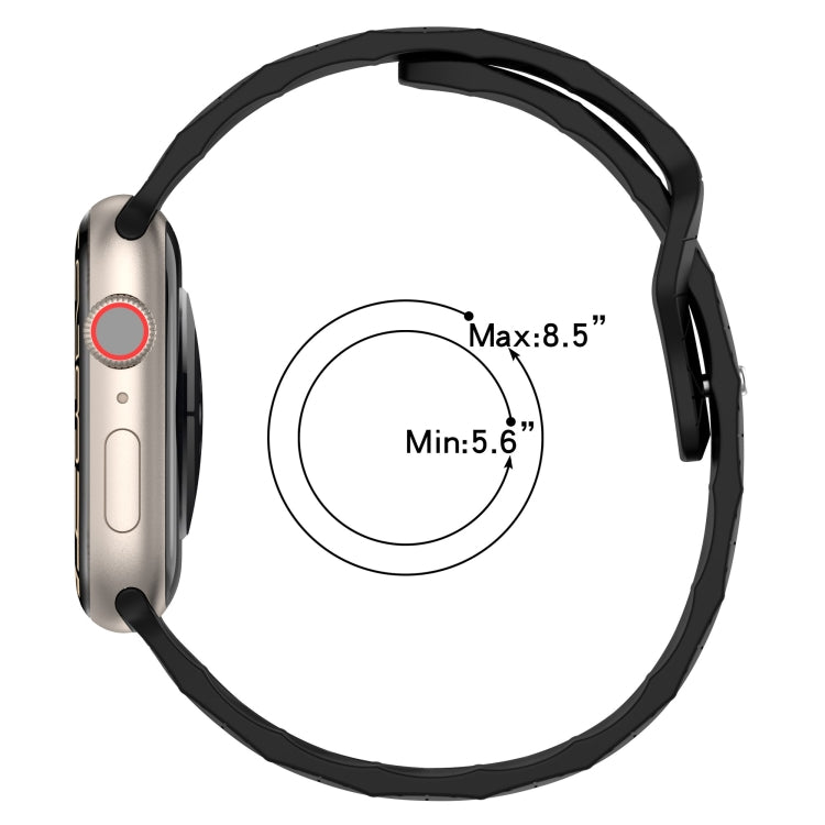 Football Texture Silicone Watch Band For Apple Watch 6 40mm(White) - Watch Bands by PMC TechLife | Online Shopping South Africa | PMC TechLife