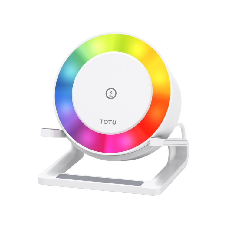 TOTU M6064Q 4 in 1 Multifunctional Wireless Charging Bluetooth Speaker(White) - Desktop Speaker by TOTUDESIGN | Online Shopping South Africa | PMC Jewellery