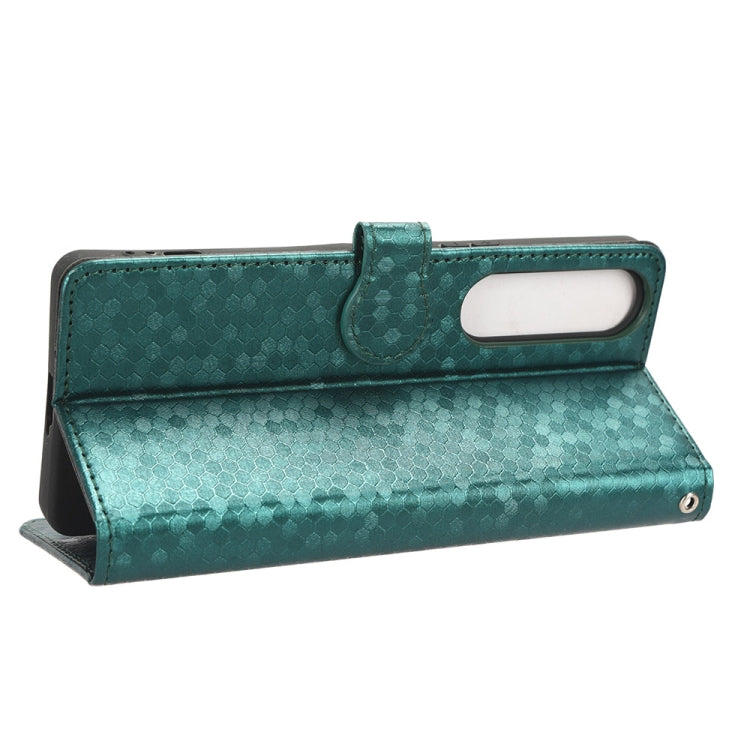 For Sony Xperia 1 V Honeycomb Dot Texture Leather Phone Case(Green) - free shipping - PMC TechLife - Order now!