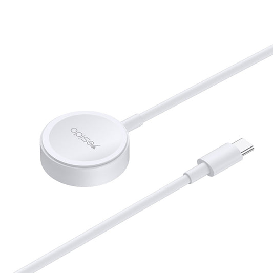 Yesido CA112 For Apple Watch USB-C / Type-C Wireless Magnetic Watch Charger, Cable Length: 1m(White) - Charger / Holder by Yesido | Online Shopping South Africa | PMC Jewellery