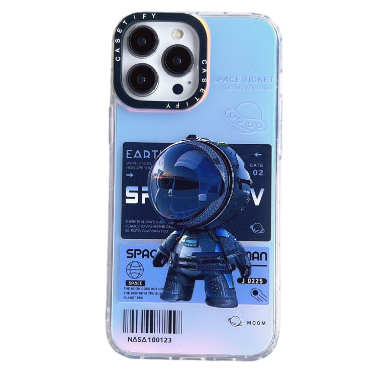 For iPhone 14 Pro Astronaut Pattern Shockproof PC Protective Phone Case(Black) - free shipping - PMC TechLife - Order now!