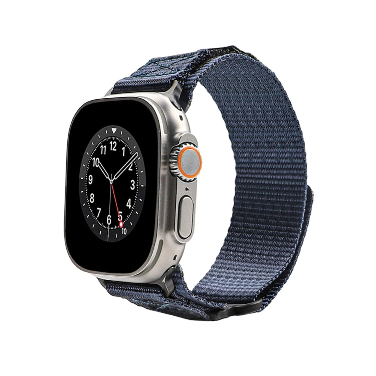 Nylon Two Section Watch Band For Apple Watch Ultra 49mm(Blue) - Watch Bands by PMC TechLife | Online Shopping South Africa | PMC TechLife