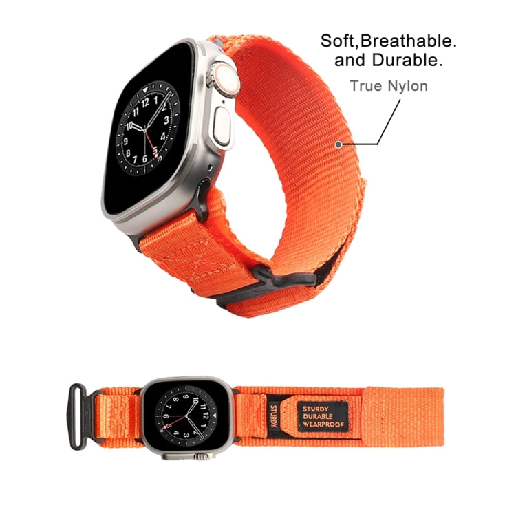 Nylon Two Section Watch Band For Apple Watch 2 38mm(Orange) - Watch Bands by PMC TechLife | Online Shopping South Africa | PMC TechLife