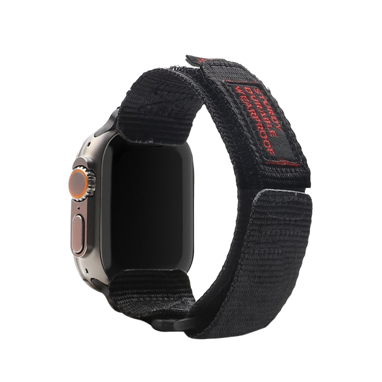 Nylon Two Section Watch Band For Apple Watch 2 38mm(Black) - Watch Bands by PMC TechLife | Online Shopping South Africa | PMC TechLife