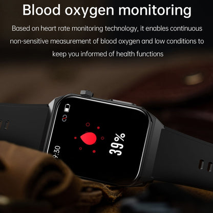 E530 1.91 inch IP68 Waterproof Leather Band Smart Watch Supports ECG / Non-invasive Blood Sugar(Black) - Smart Watches by PMC Jewellery | Online Shopping South Africa | PMC Jewellery