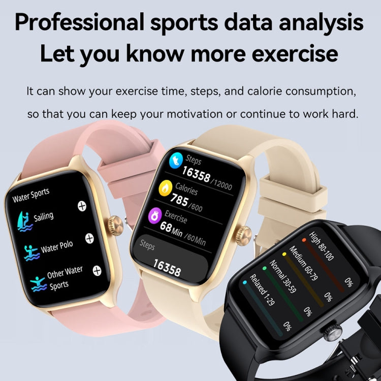 T19 Pro 1.96 inch IP67 Waterproof Silicone Band Smart Watch, Supports Dual-mode Bluetooth Call / Heart Rate Monitoring(Gold) - Smart Watches by PMC Jewellery | Online Shopping South Africa | PMC Jewellery