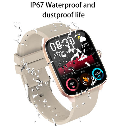 T20 1.96 inch IP67 Waterproof Silicone Band Smart Watch, Supports Dual-mode Bluetooth Call / Heart Rate Monitoring(Pink) - Smart Watches by PMC Jewellery | Online Shopping South Africa | PMC Jewellery