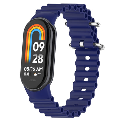 For Xiaomi Mi Band 8 Ocean Silicone Watch Band(Blue) - Watch Bands by PMC Jewellery | Online Shopping South Africa | PMC Jewellery