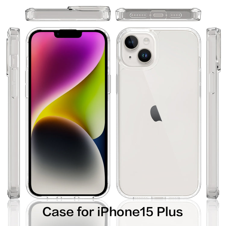 For iPhone 15 Plus Scratchproof Acrylic TPU Phone Case(Black) - free shipping - PMC TechLife - Order now!