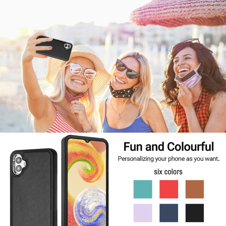 For Samsung Galaxy A04E / F04 / M04 Leather Texture Full Coverage Phone Case(Black) - free shipping - PMC TechLife - Order now!