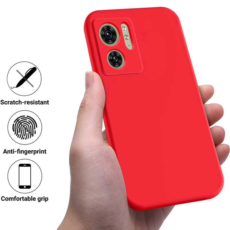 For Motorola Edge 40 5G Solid Color Liquid Silicone Dropproof Full Coverage Phone Case(Red) - Motorola Cases by PMC TechLife | Online Shopping South Africa | PMC TechLife | Buy Now Pay Later Mobicred
