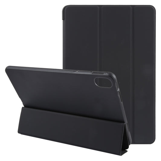 For Huawei MatePad 11 2023 GEBEI 3-folding Holder Shockproof Flip Leather Tablet Case(Black) - Huawei by GEBEI | Online Shopping South Africa | PMC Jewellery | Buy Now Pay Later Mobicred