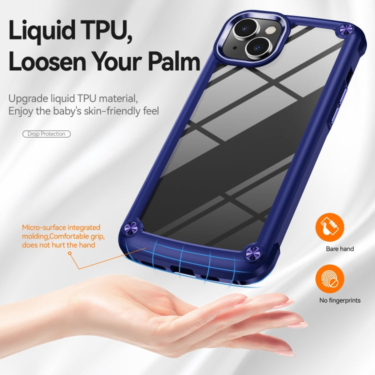 For iPhone 15 TPU + PC Lens Protection Phone Case(Blue) - free shipping - PMC TechLife - Order now!