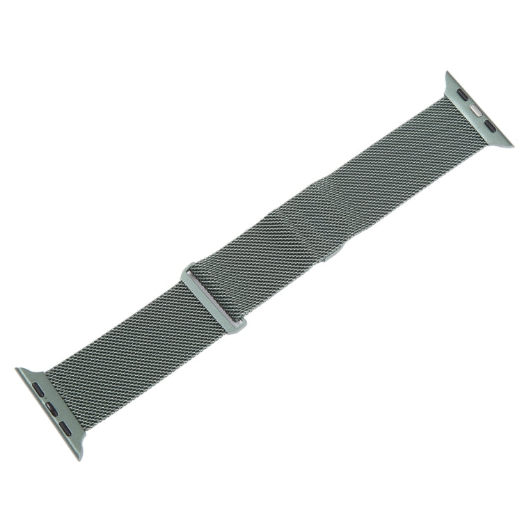 For Apple Watch Ultra 49mm Milanese Metal Magnetic Watch Band(Pine Green) - Watch Bands by PMC Jewellery | Online Shopping South Africa | PMC Jewellery