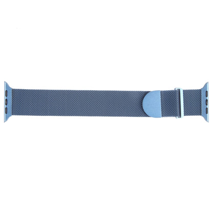 For Apple Watch 8 45mm Milanese Metal Magnetic Watch Band(Blue) - Watch Bands by PMC Jewellery | Online Shopping South Africa | PMC Jewellery