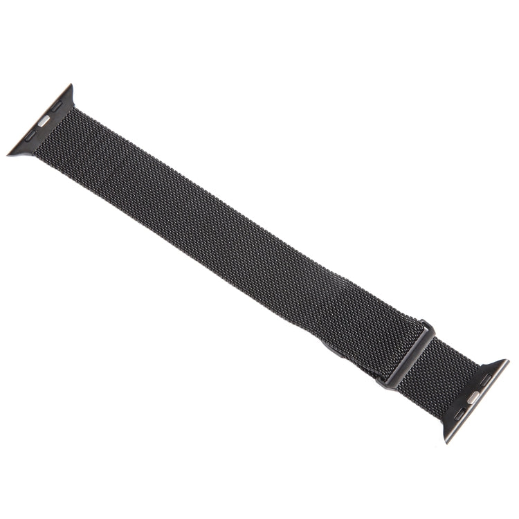 For Apple Watch SE 2022 40mm Milanese Metal Magnetic Watch Band(Black) - Watch Bands by PMC Jewellery | Online Shopping South Africa | PMC Jewellery