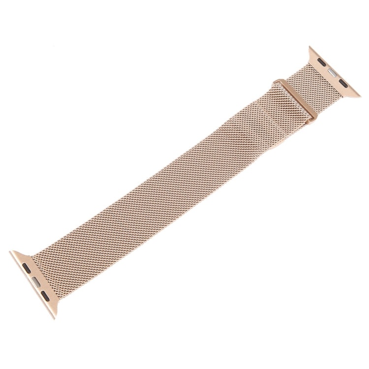 For Apple Watch 7 45mm Milanese Metal Magnetic Watch Band(Retro Gold) - Watch Bands by PMC Jewellery | Online Shopping South Africa | PMC Jewellery