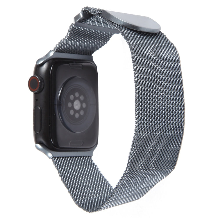 For Apple Watch SE 40mm Milanese Metal Magnetic Watch Band(Space Grey) - Watch Bands by PMC Jewellery | Online Shopping South Africa | PMC Jewellery