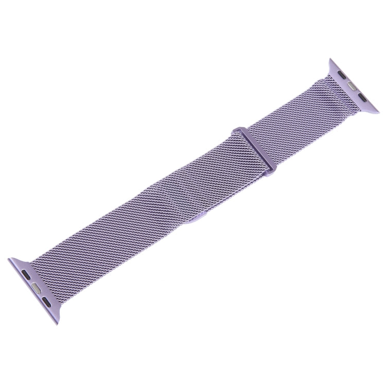 For Apple Watch SE 40mm Milanese Metal Magnetic Watch Band(Lavender Purple) - Watch Bands by PMC Jewellery | Online Shopping South Africa | PMC Jewellery